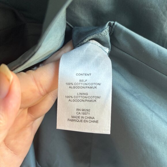 Sz8 Tibi Eco Poplin Peplum in Green Limestone - Tag 6, runs very large - Picture 9 of 12